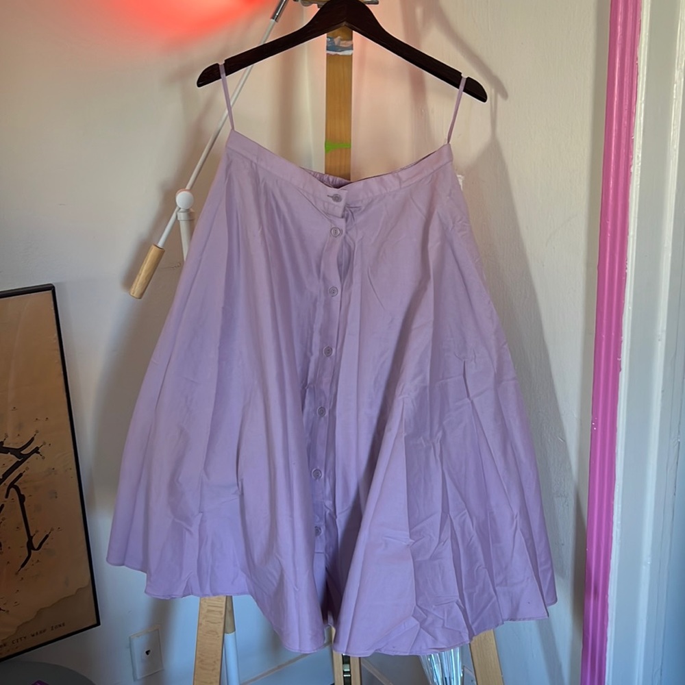 Uniqlo Lavender Circle Skirt